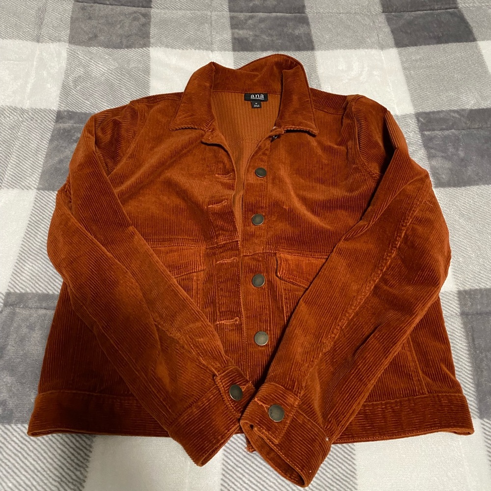 SOLD Womens Burnt Orange Corduroy Jacket Medium